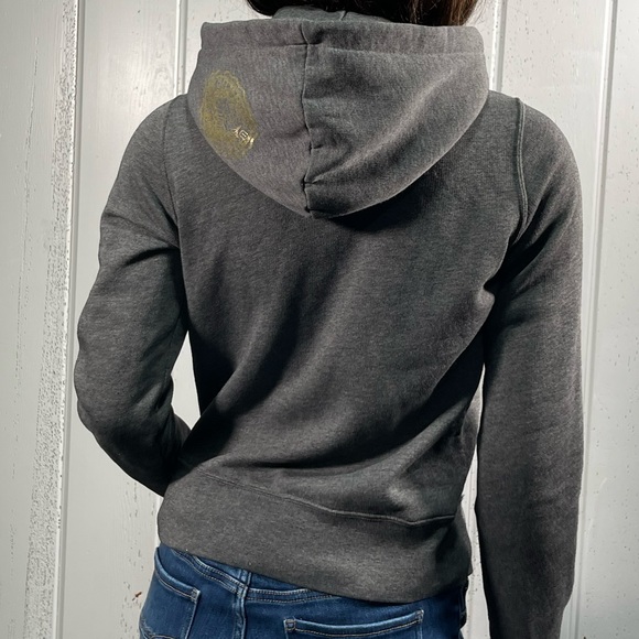 *PINK Victoria's Secret Women's Gray Zip Up Hoodie Jacket Sz S - Picture 6 of 13